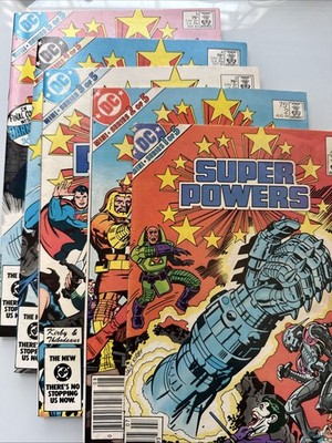 Super Powers #s 1, 2, 3, 4, 5 Complete Set (1984, DC Comics) Jack Kirby!