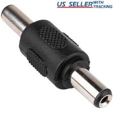 5.5mm x 2.1mm DC Power Connector Adapter Male to Male Led Strip CCTV Lot 2