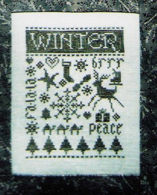 Cross Stitch Erica Michaels Random Thoughts of Winter RARE Trees Christmas Snow
