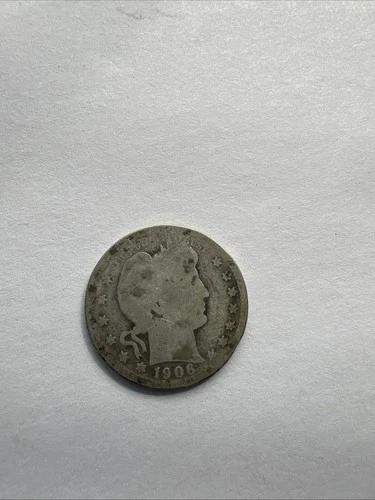 1906 Barber 25c Quarter 90% Silver