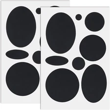 16pcs Puffer Down Jacket Repair Patch Kit, Black Nylon Fabric Repair Patch Self