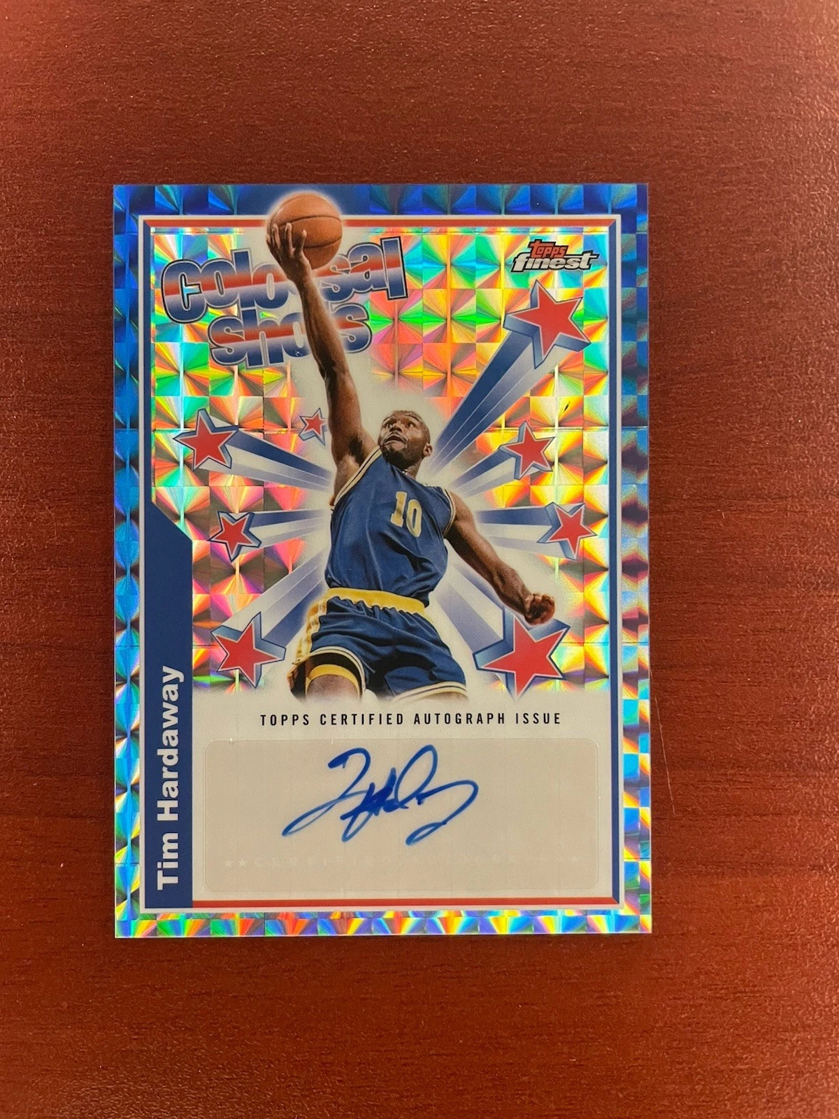 2024 Topps Finest Tim Hardaway Colossal Shots Autograph Basketball Card #BSA-THA