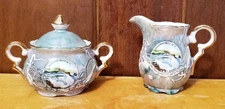 Niagara Falls Mini Cream Pitcher And Sugar Bowl Set