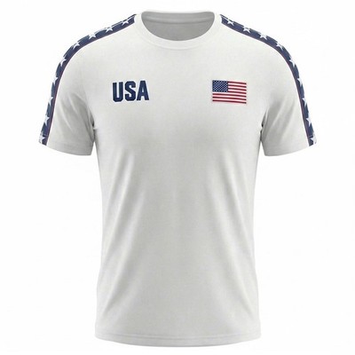 OLYMPIC US SKI TEAM T-Shirt MAN in MIXED COTTON Mod. 222 BAND AYBA2 USA