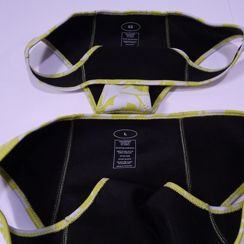 Cynthia Rowley Women's Printed Neoprene Bikini Bottom Sz L NWT 110 Yellow - Picture 5 of 7