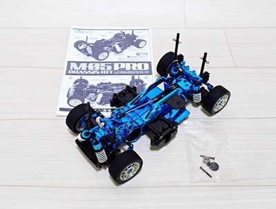 タミヤM05 1/10 Tamiya M-05 PRO BLUE PLATED VERSION chassis with many