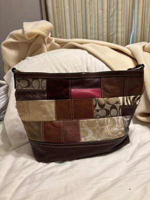 COACH #10434 Holiday Patchwork Signature Tote With Hangtag