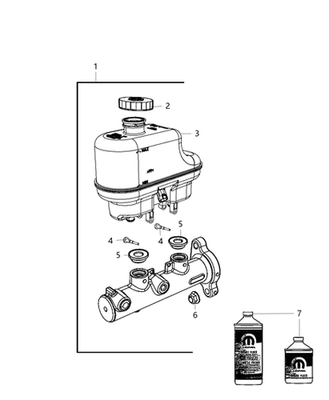 #ad Mopar 04581585AH Brake Hydraulics Brake Master Cylinder $350.00