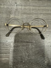 Vintage Tura 12K GF Eyeglasses Round NOS USA 1950s Gold Frames