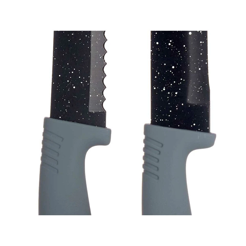 Set di Coltelli Kinvara Nero Acciaio inossidabile polipropilene 6 Pezzi [6 Un - Immagine 4 di 4