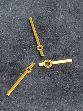Vintage Goldtone Stick Watch Hand Set hr 195/10 linge min 95/9 linge sec 95/16