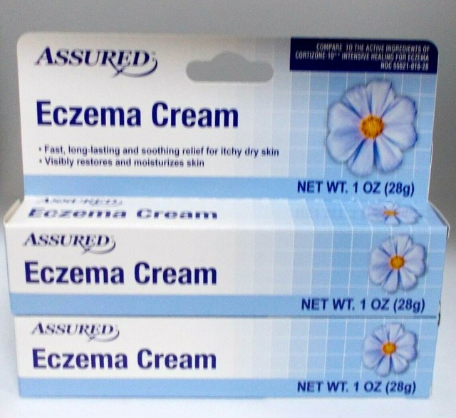 2 Assured ECZEMA CREAM Fast Relief 4 Itchy Skin New In Box 09/2021 eBay