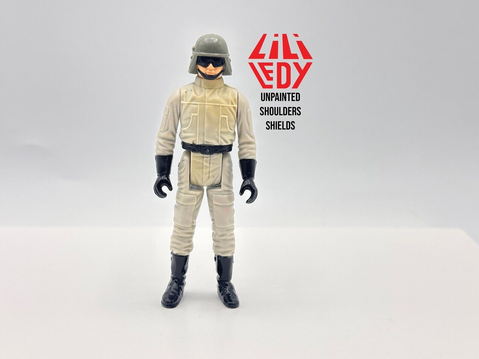 Star Wars Vintage Lili Ledy Mexico AT-ST Driver Unpainted Shields NICE SEE PICS!