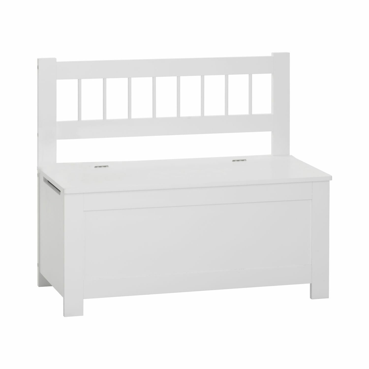 Banc coffre pour enfant Atmosphera blanc en bois avec rangement jouets