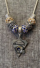 St. Louis Rams NFL Charm Necklace