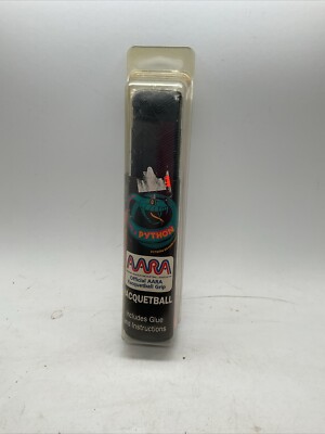 Python - Racquetball Grip - Black - Includes Glue - 6  Long