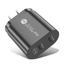 40W USB C Wall Charger Fast Block Type C Charging Cube Brick Box for iPhone 14