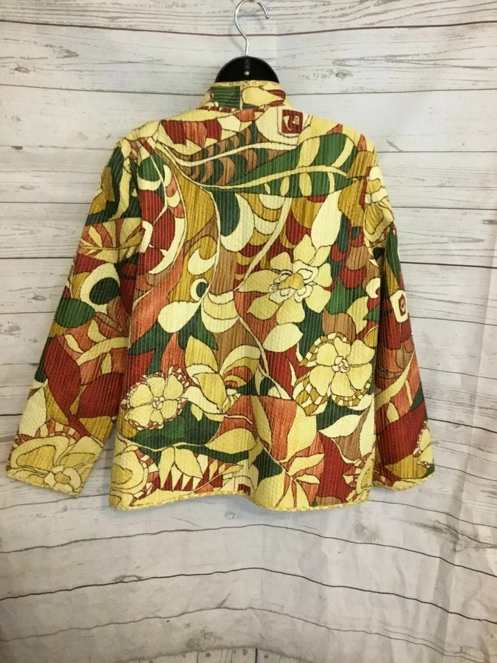 Chaqueta reversible floral multicolor Alfred Dunner para mujer talla 8” Foto 3 de 4