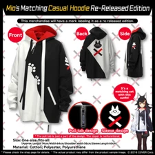 Hololive Ookami Mio 1 Million Subscribers Celebration - Matching Casual Hoodie