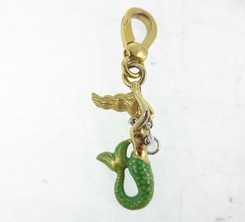 2" Juicy Couture Enamel Mermaid Charm With Rhinestone - Picture 3 of 4