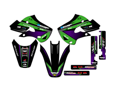 2000-2023 KX 65 SURGE Green Senge Graphics Kit Compatible with Kawasaki