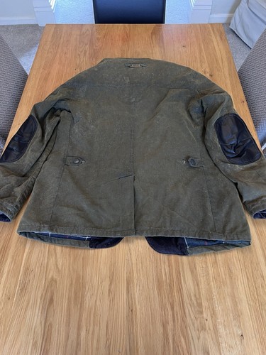 Barbour Ogston Waxed Jacket Olive Green, XL - Picture 2 of 11