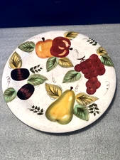 Oneida Vintage Fruit Hand Painted Dinner Plate 10 1/2"