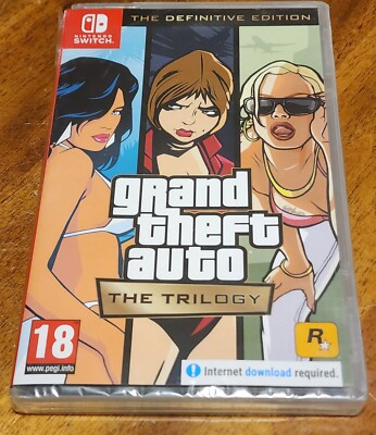 Grand Theft Auto The Trilogy The Definitive Edition Nintendo Switch DAMAGED CASE