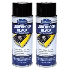 Eastwood Underhood Acrylic Black Semi Gloss Spray Paint 11oz 2 Pack