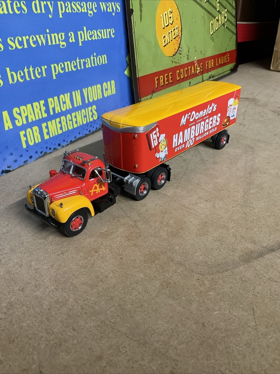 Matchbox Dinky 1:50 1955 Mack b61 truck trailer McDonald Hamburger