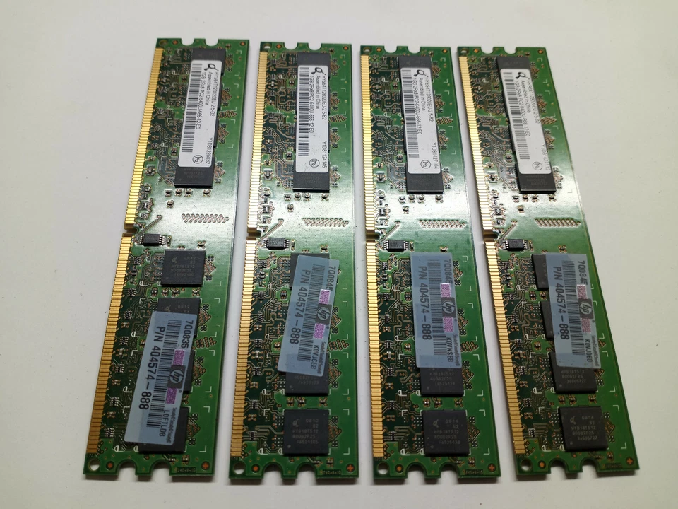 Qimonda Memory Module PC2 6400 DDR2 800 HYS64T128020EU 4GB = 4 x 1GB Sticks  - Image 4 of 4