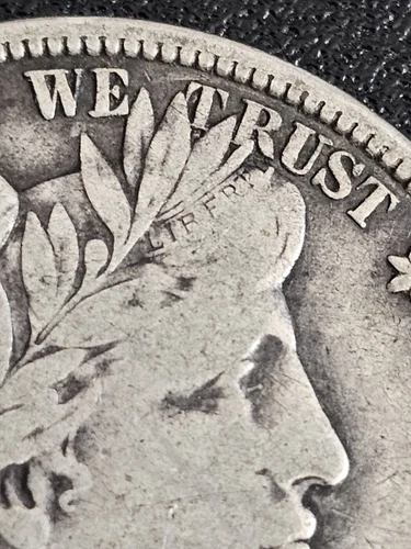 1912-S Barber Half Dollar 90% Silver, Strong Liberty, Tough To Find VF