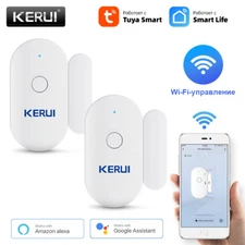 2Pcs Tuya WiFi Door Sensor Window Magnetic Detector Burglar Alarm Home Security
