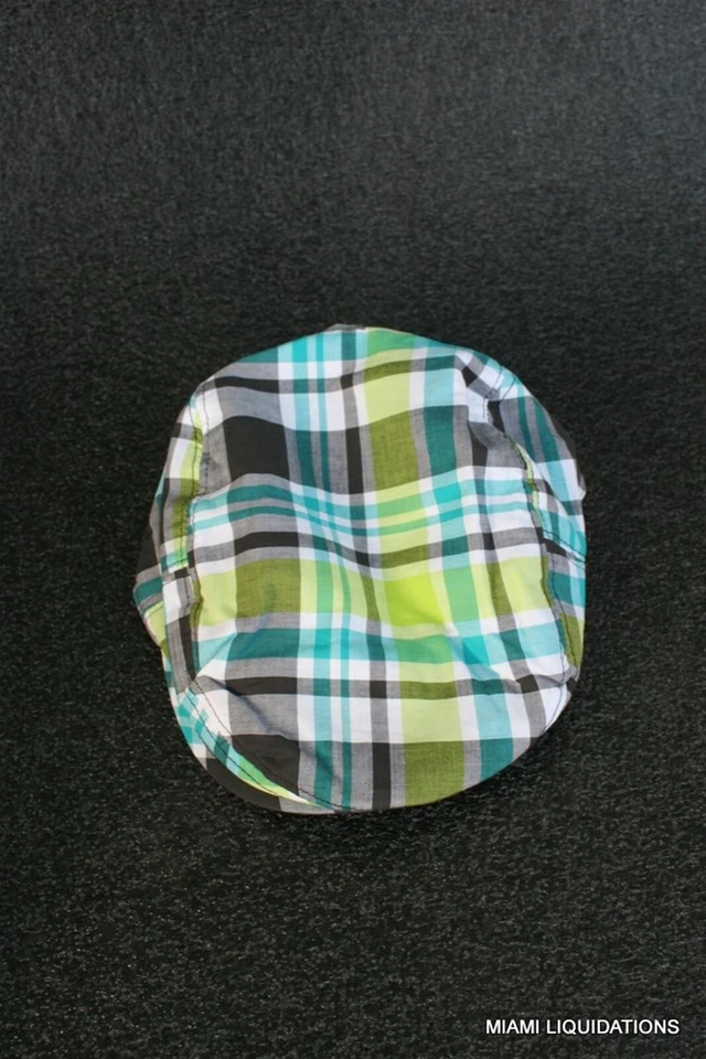 Gorra de periodista a cuadros sombrero de trabajador niños 12-24 meses verde/azul/negro a cuadros 12M 24M Foto 2 de 3