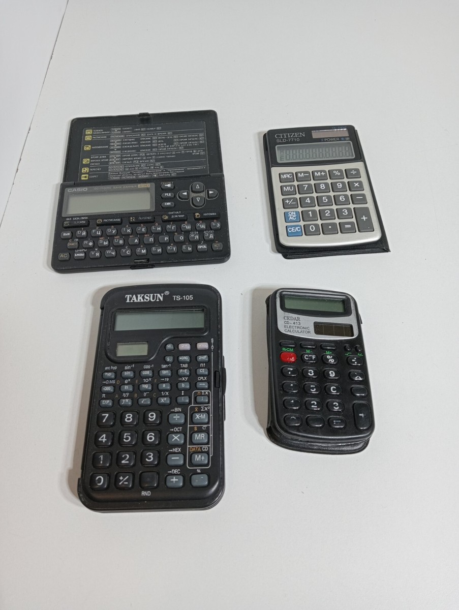 Small Pocket Calculator Citizen SLD-7710 Taksun TS-105 Cedar CD Small Pocket Calculator Citizen SLD-7710 Taksun TS-105 Cedar CD