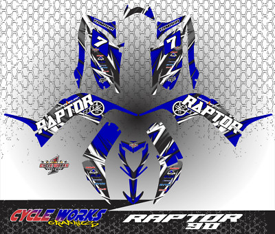 Yamaha Raptor 90 CUSTOM GRAPHICS KIT LIGHTNING