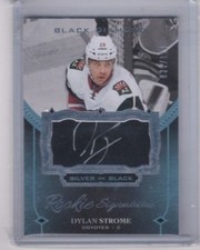 16-17 2016-17 BLACK DIAMOND DYLAN STROME SILVER ON BLACK RC AUTO /125 COYOTES