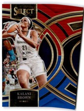 2024 Panini Select WNBA #110 Kalani Brown Red and Blue Prizms #/399 Dallas Wings