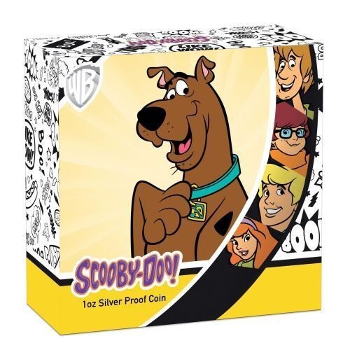 1 dólar SCOOBY-DOO Tuvalu 1 oz plata PP 2018 - Imagen 2 de 3