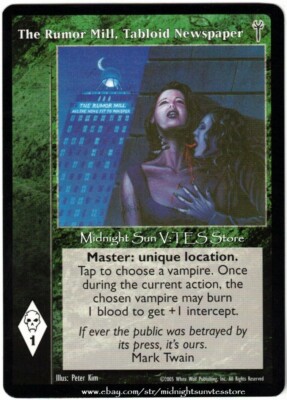 The Rumor Mill, Tabloid Newspaper Legacies of Blood V:TES VTES Vampire CCG
