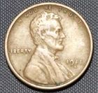 1911S LINCOLN PENNY WITH VF/XF NICE FULL WEAT LINES SHOWING ITEM #2672