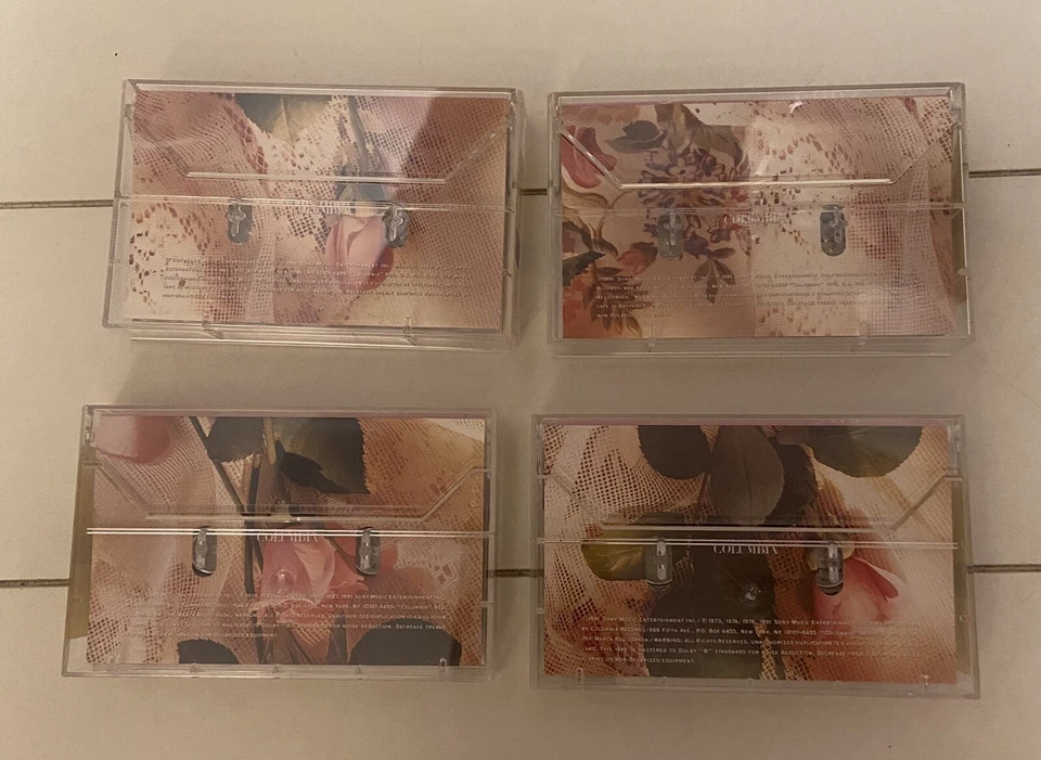 4 Barbara Streisand Just for the Record Cassettes with Storage Box and Book 1991 Foto 3 de 4