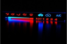 Honda Civic 1992-1995 Heater Control Panel Illumination Blue White Indiglo