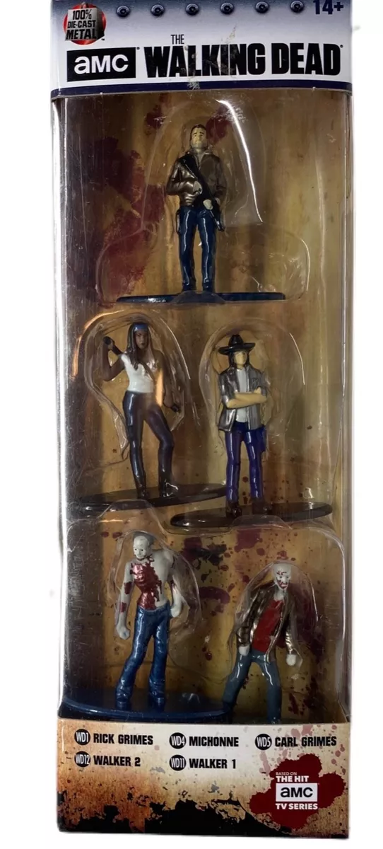 AMC The Walking Dead Nano Metalfigs 5 Pack Die Cast Figure Collector Set Pack A