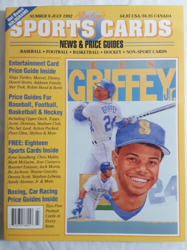 Allan Kaye's Sports Cards mag #8 July 1992 NEW Mickey Mantle Ken Griffey Jr rare - Picture 2 of 9