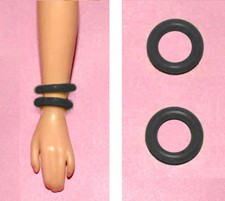 Dreamz BLACK BRACELET BANGLES SET of TWO made for11.5" Doll Jewelry