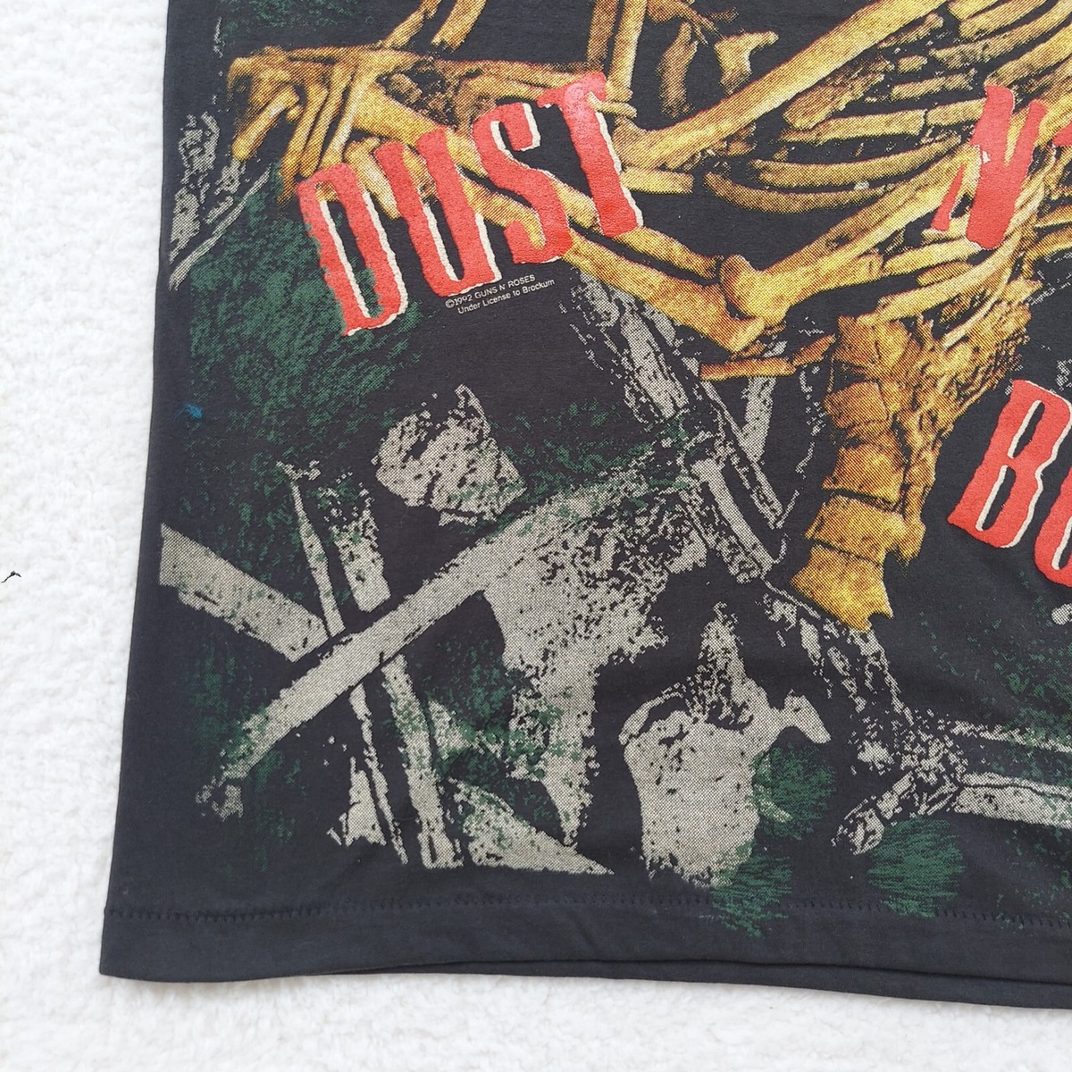 Guns N' Roses Dust N Bones Giant Tag T Shirt Size Large All