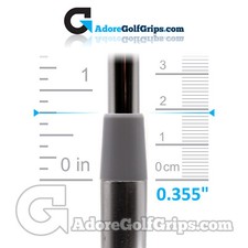 Iron Ferrules  Taper Tip 0.355" (19.00mm Length) - Grey (12 Pack)