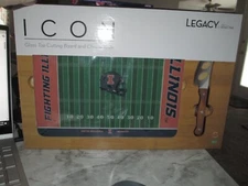 Fighting Illini Picnic Time Icon Glass Top Cutting Board & Cheese Knife