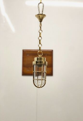 Nautical Vintage Style Ceiling Chandelier Marine Pendant Light With Brass Chain - Picture 1 of 9